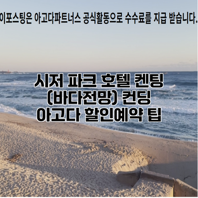 시저 파크 호텔 켄팅 (바다전망) 컨딩 아고다 할인예약 팁