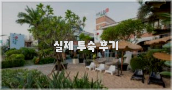 💬 실제 투숙 후기
