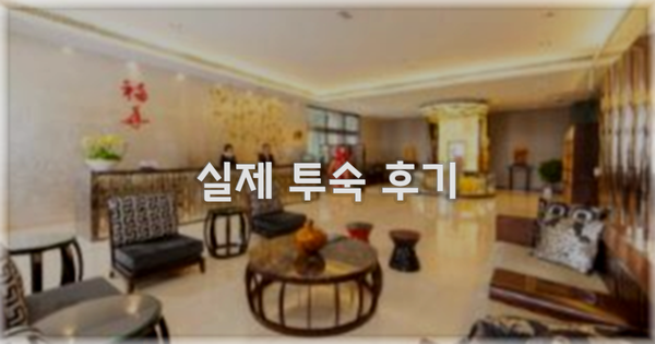 💬 실제 투숙 후기